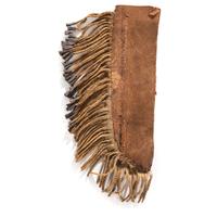 Assiniboine Beaded Buffalo Hide Knife Sheath