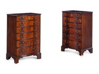 A Pair of George III Style Mahogany Side Chests