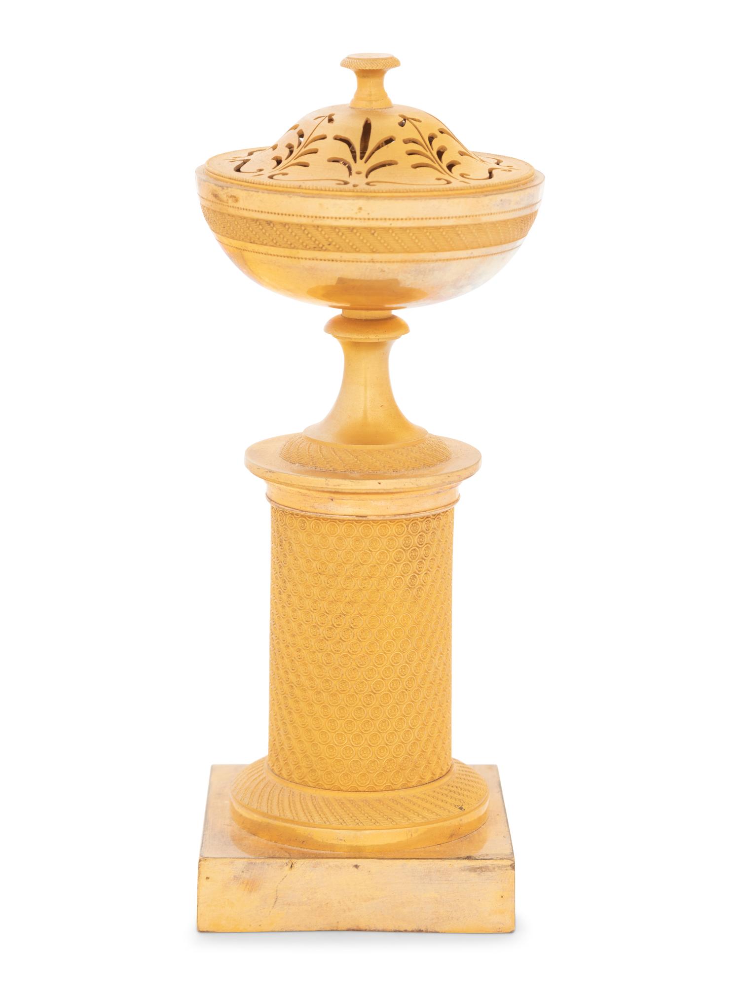 An Empire Style Gilt Bronze Potpourri