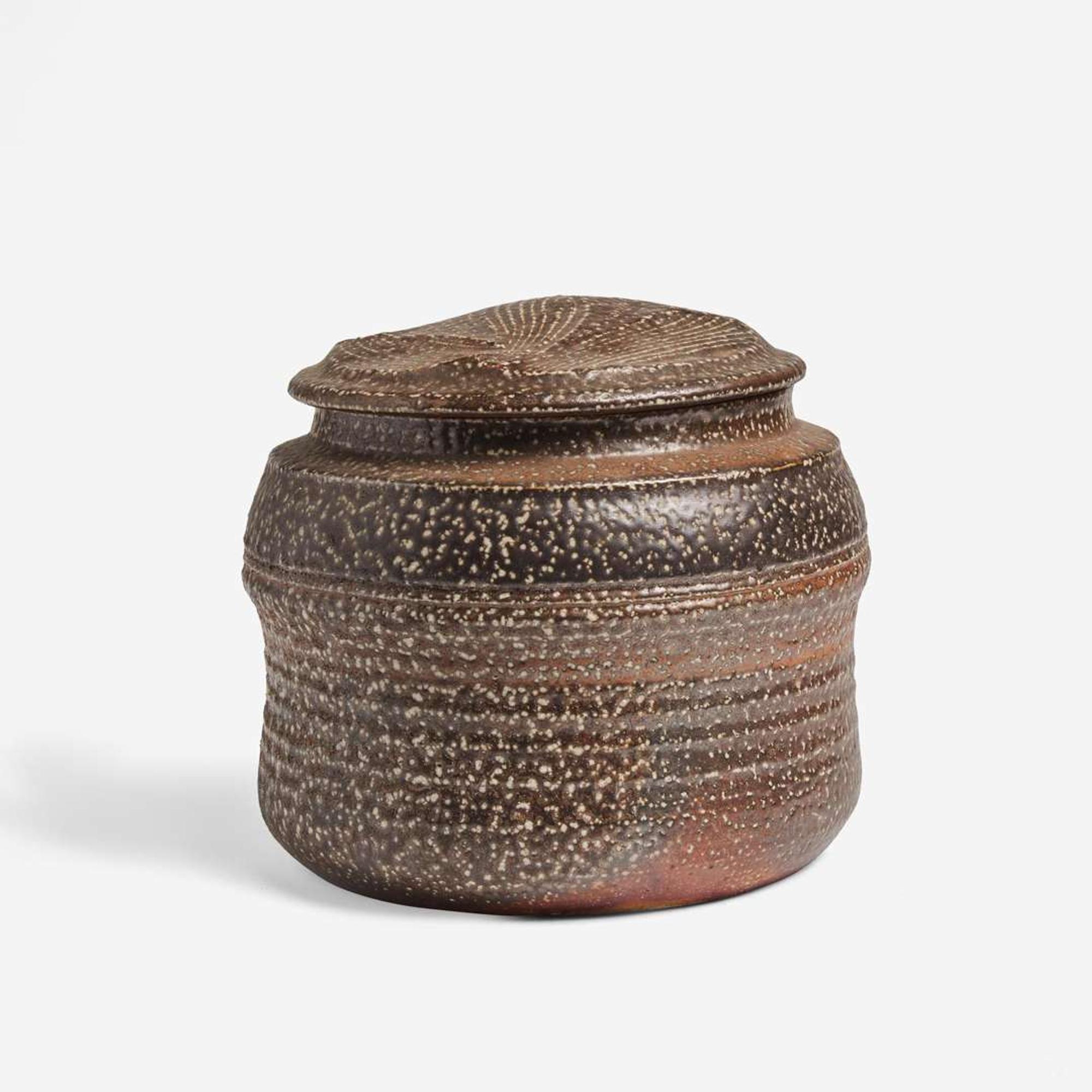Karen Karnes (American, 1925-2016) Teapot and Large Lidded Jar, USA, late 20th century