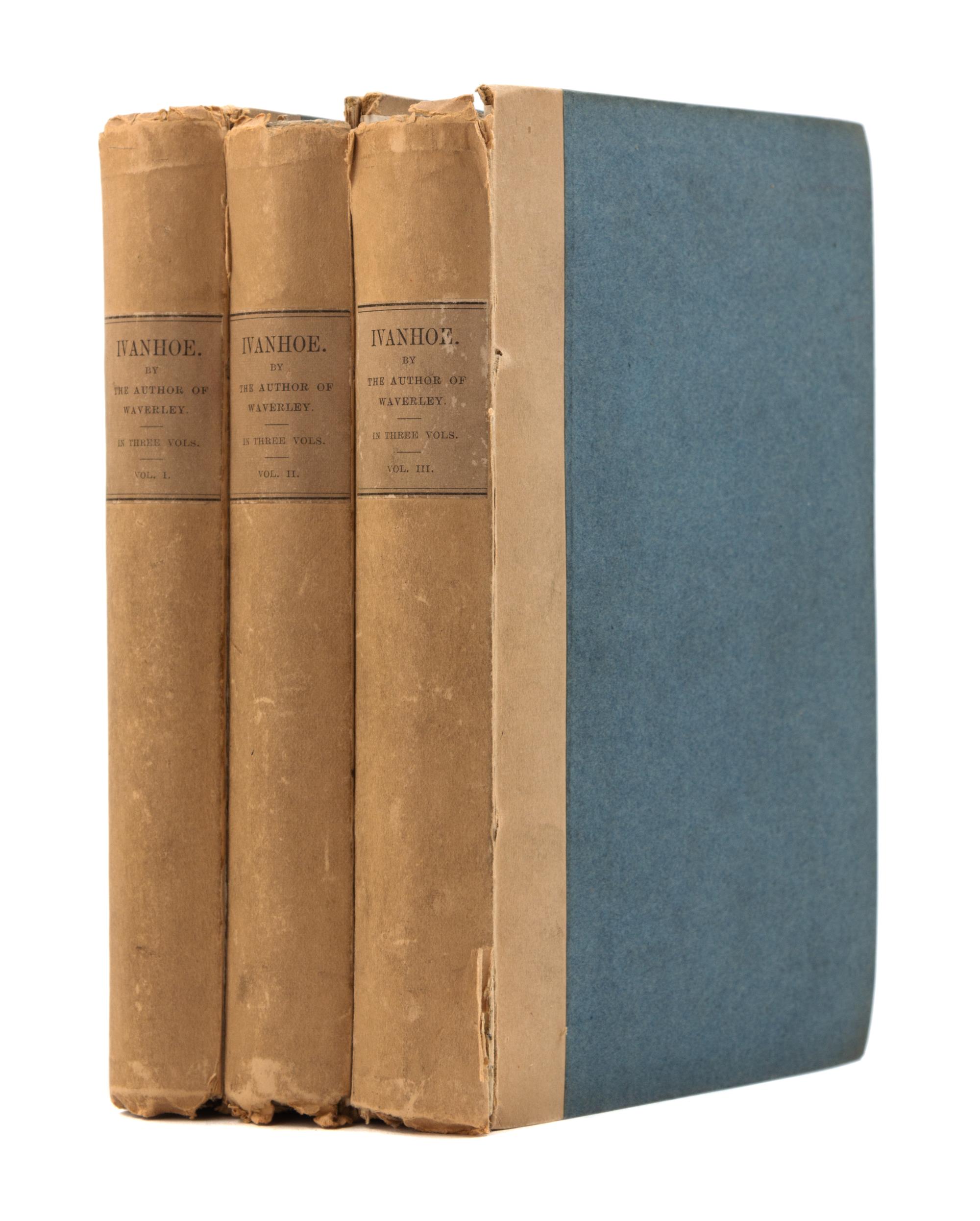 SCOTT, Walter, Sir (1771-1832). Ivanhoe. Edinburgh and London: for Archibald Constable and Co., Hurst, Robinson, and Co., 1820.