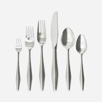 Gio Ponti (Italian, 1891-1979) A Flatware Service in the "Diamond" Pattern, Reed & Barton, Italy / USA, circa 1958