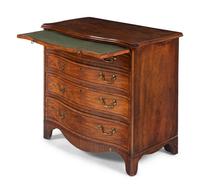A George III Satinwood and Ebony-Inlaid Mahogany Bachelor's Chest