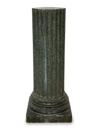 A Continental Fluted Marble Pedestal