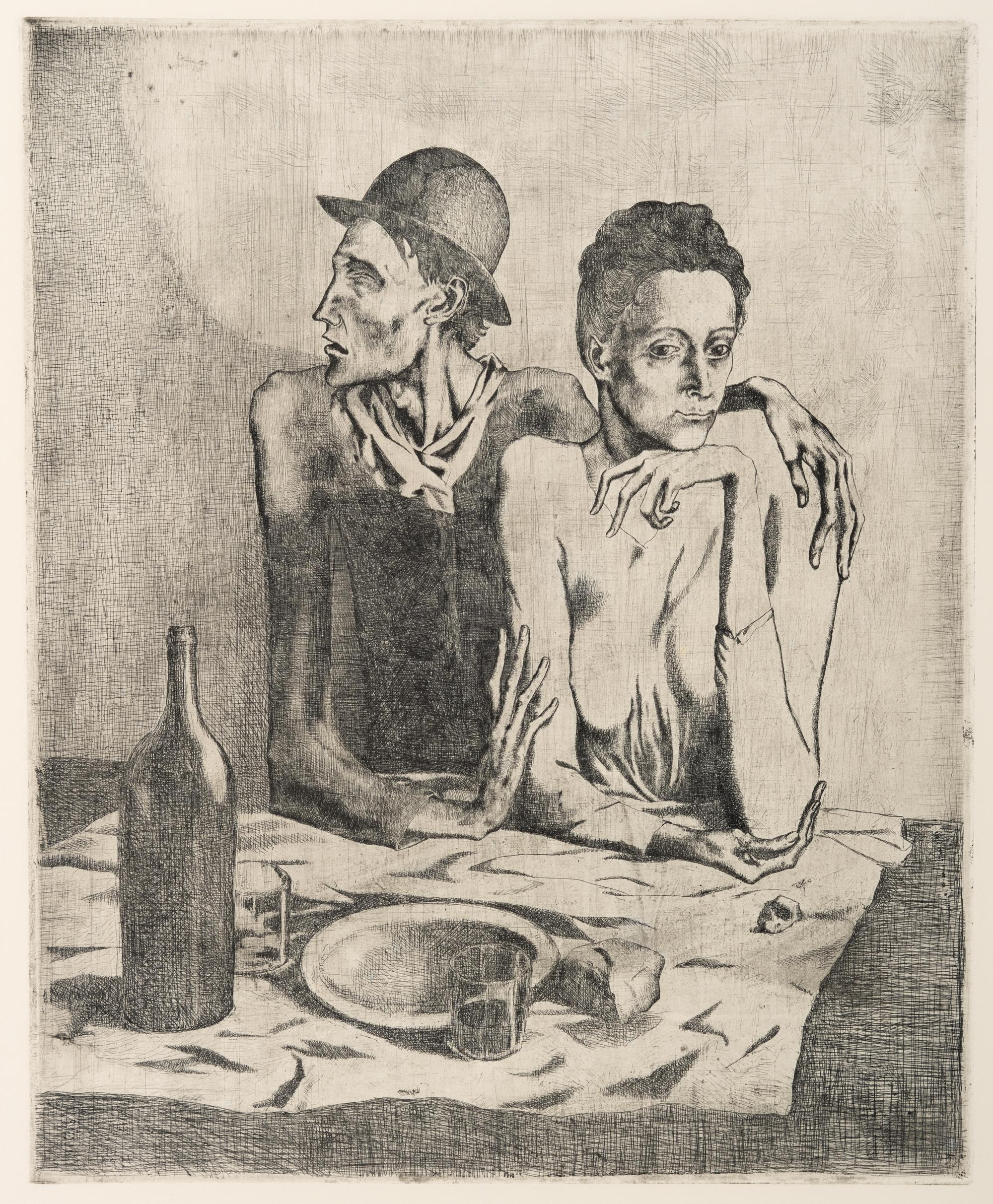Pablo Picasso (Spanish, 1881–1973) — Le Repas Frugal, 1904