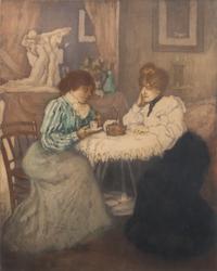 Manuel Robbe, (French, 1872-1936), Le The, c. 1900