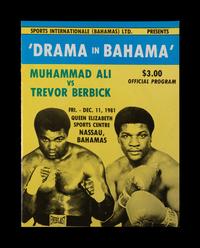 A Group of Muhammad Ali vs. Trevor Berbick Drama In Bahama On Site Fight Items,