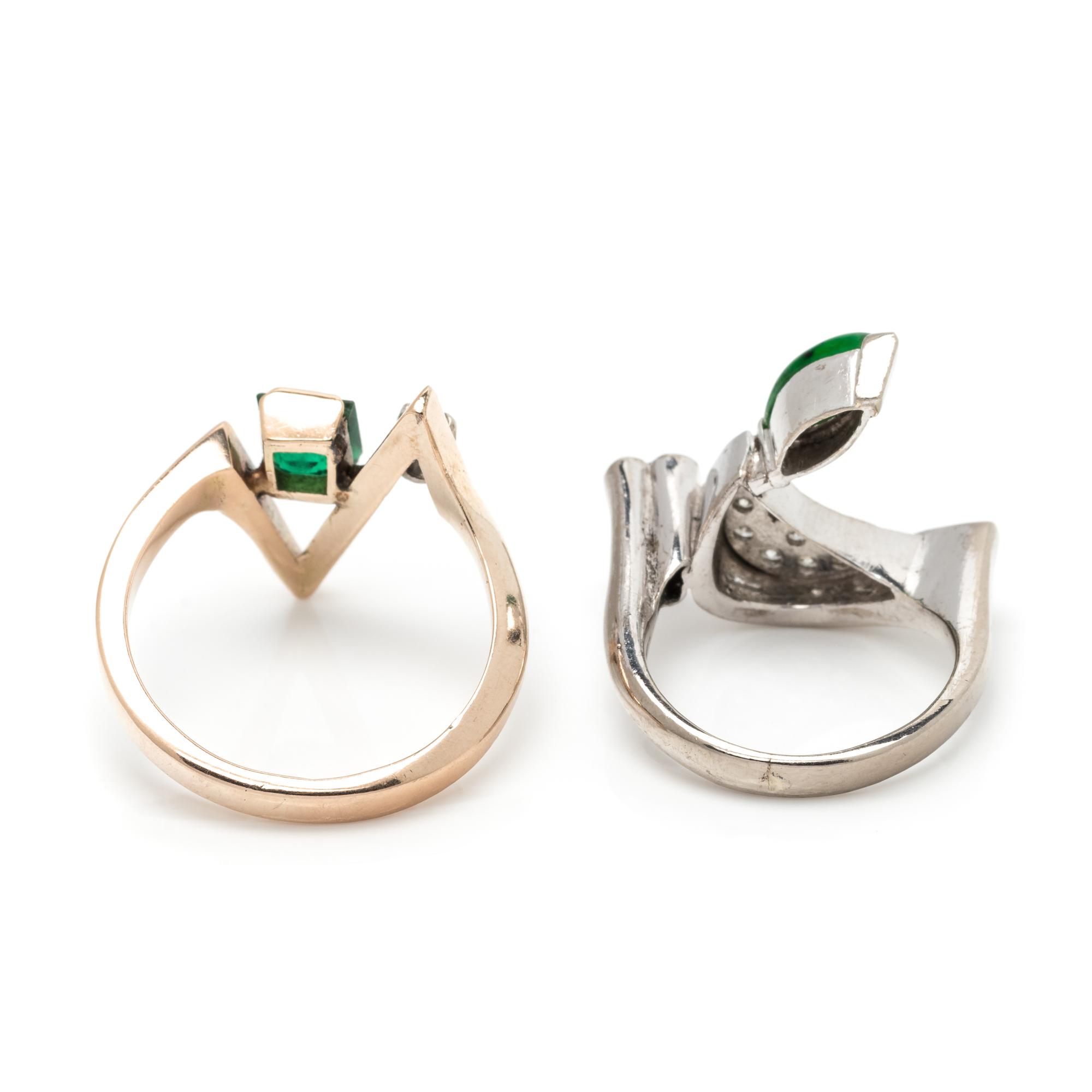 COLLECTION OF GOLD AND DIAMOND RINGS