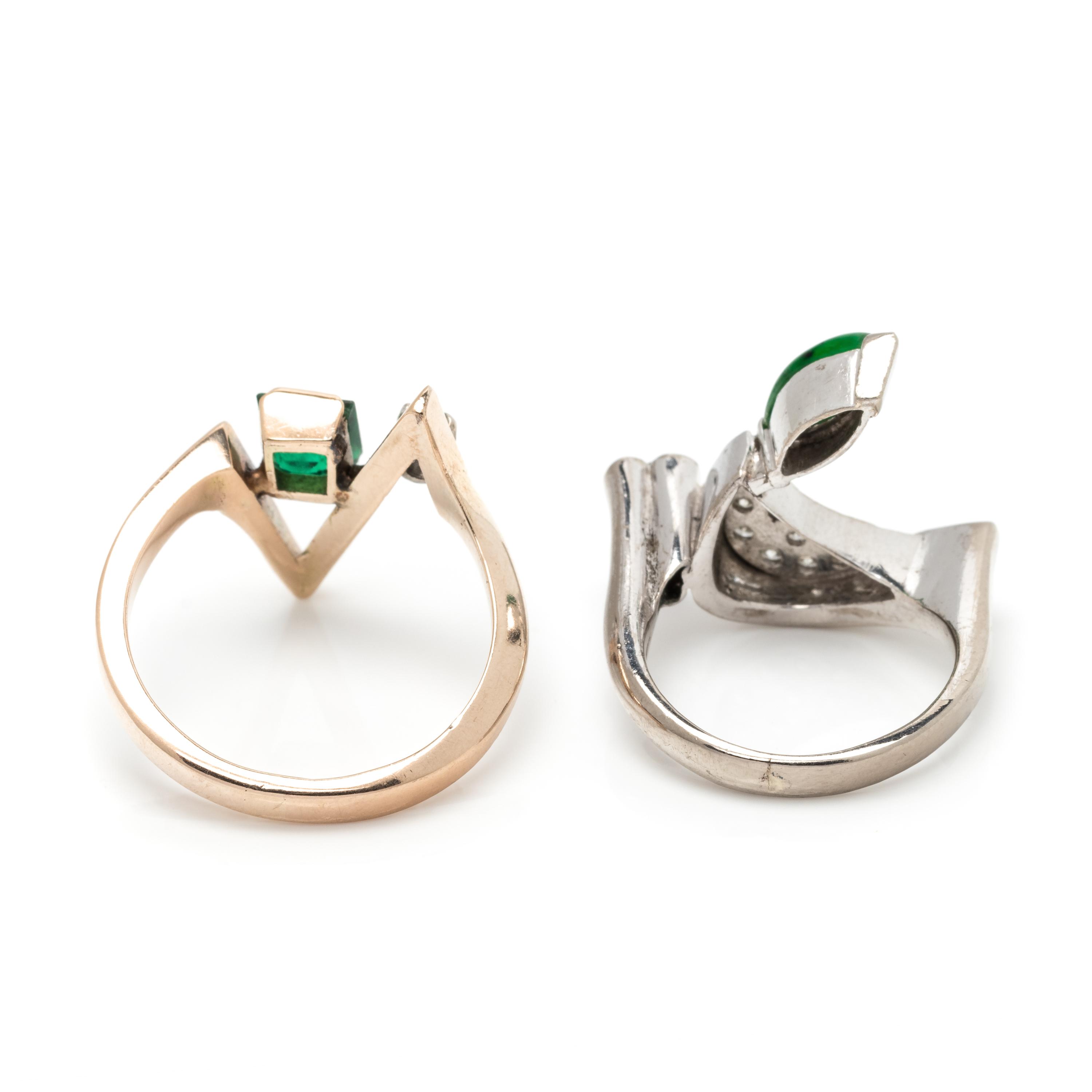 COLLECTION OF GOLD AND DIAMOND RINGS