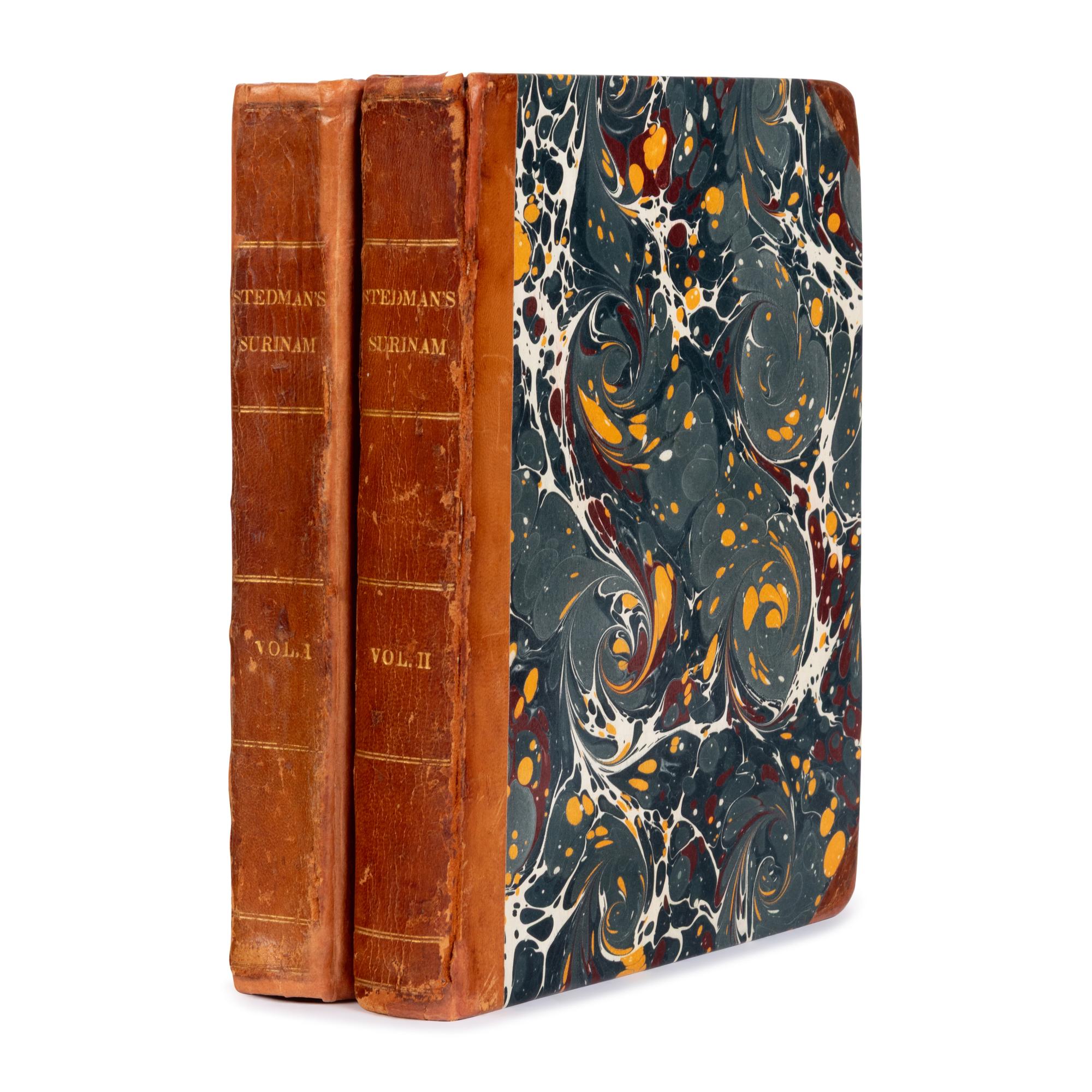 [Travel & Exploration]. Stedman, John Gabriel (1744-1797). Narrative, of a five years' expedition against the revolted Negroes of Surinam in Guiana on the wild coast of South America; from the year 1772, to 1777 . London: for J. Johnson, 1806.