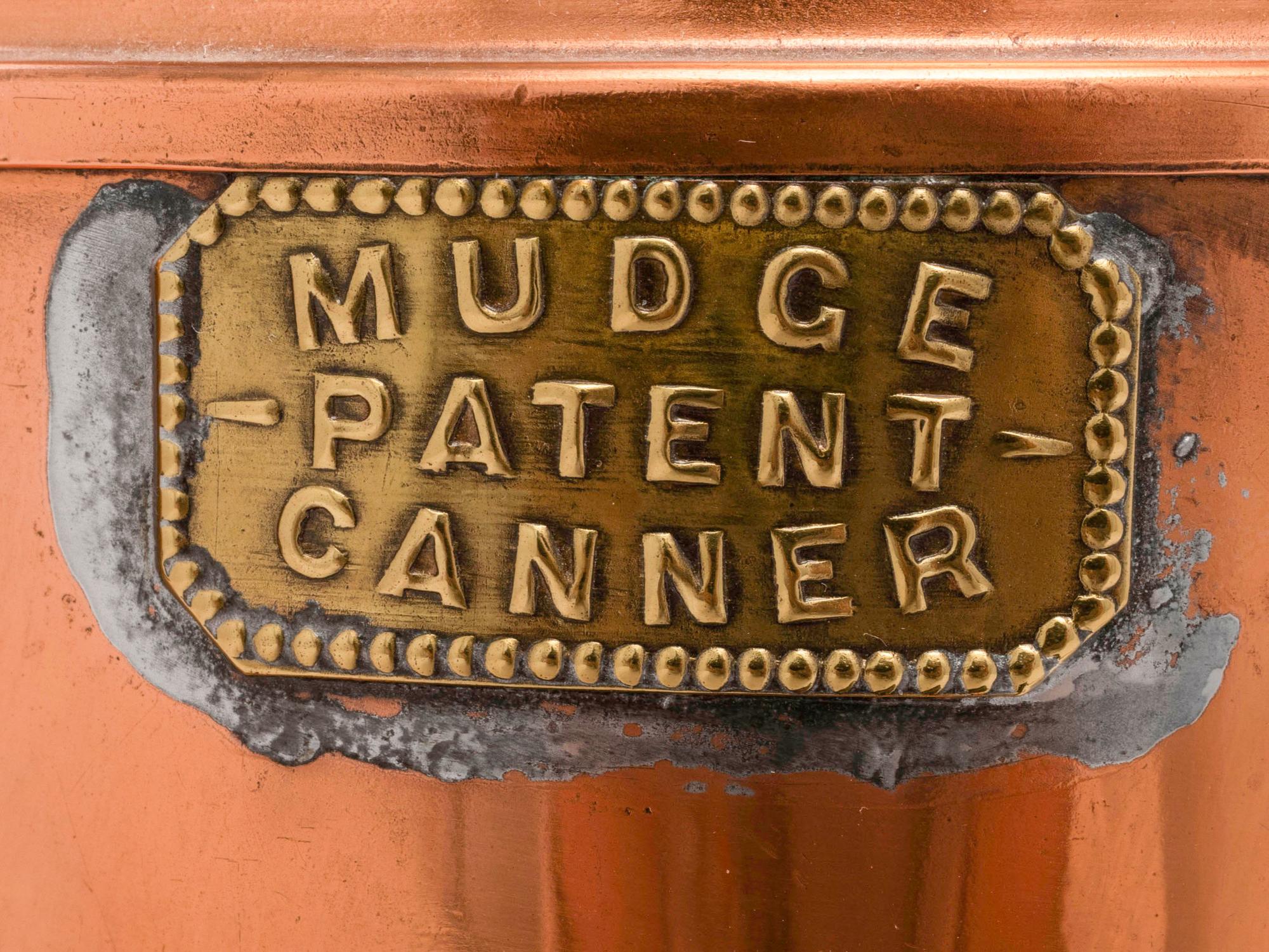 Three Sets of American Copper Mudge Canners
