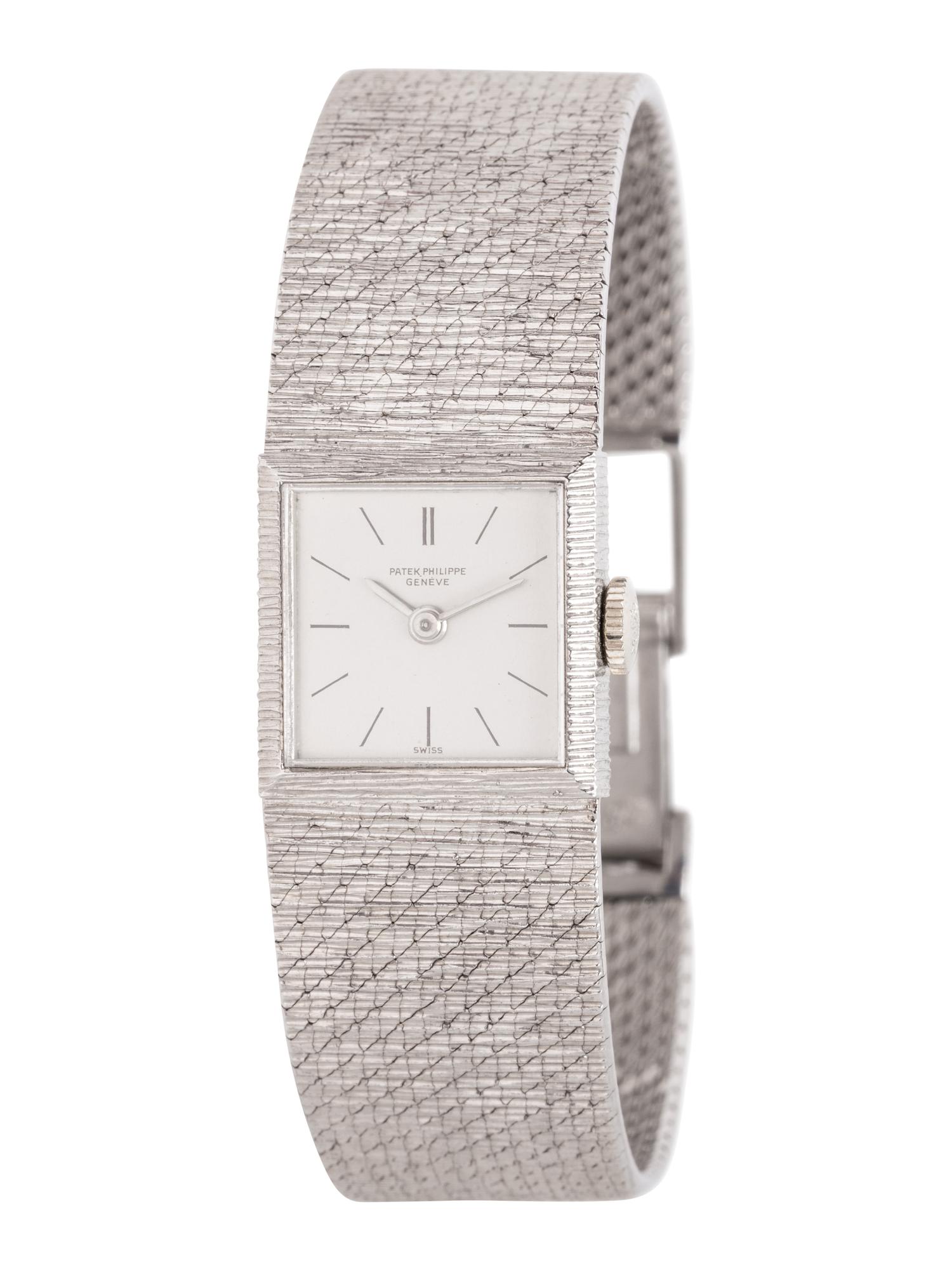 PATEK PHILIPPE, 18K WHITE GOLD WATCH