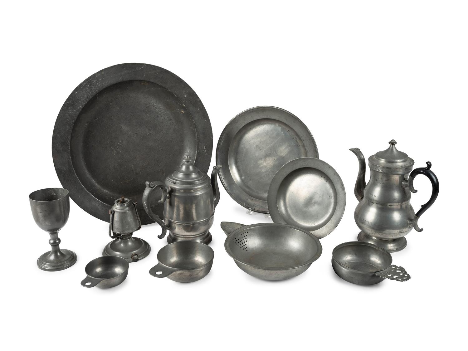 A Collection of American Pewter Table Articles