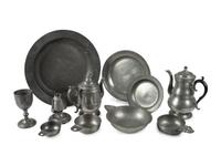A Collection of American Pewter Table Articles