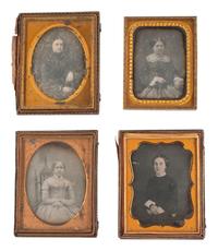 [EARLY PHOTOGRAPHY]. 17 quarter plate daguerreotypes of lovely young women.