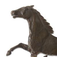 A Molded and Patinated Copper Running Horse Weathervane