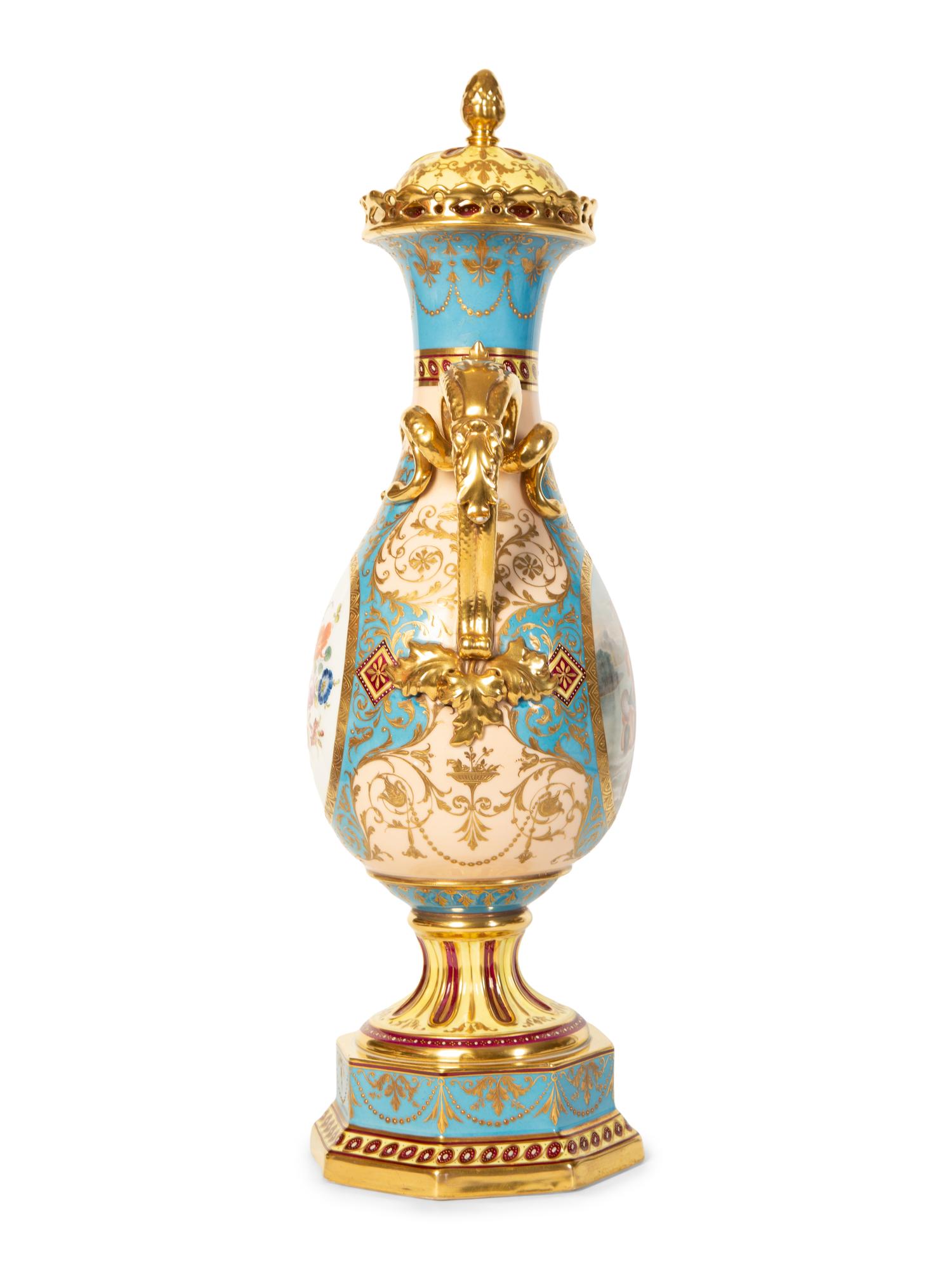 A Fischer & Meig Vienna Style Porcelain Urn — 19th Century