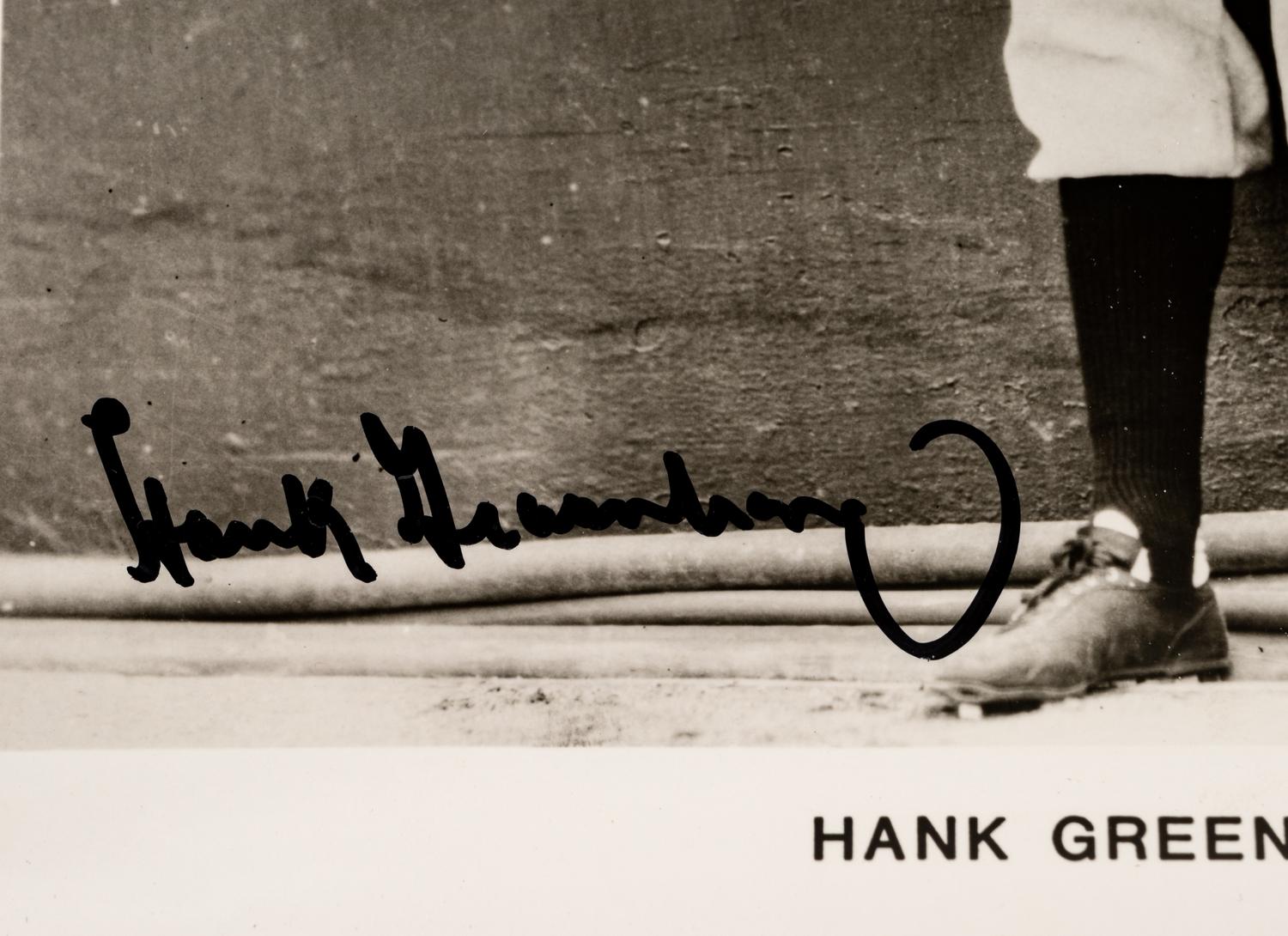 A Hank Greenberg Signed Autograph Photo (BAS Beckett Authentication Services Certified),