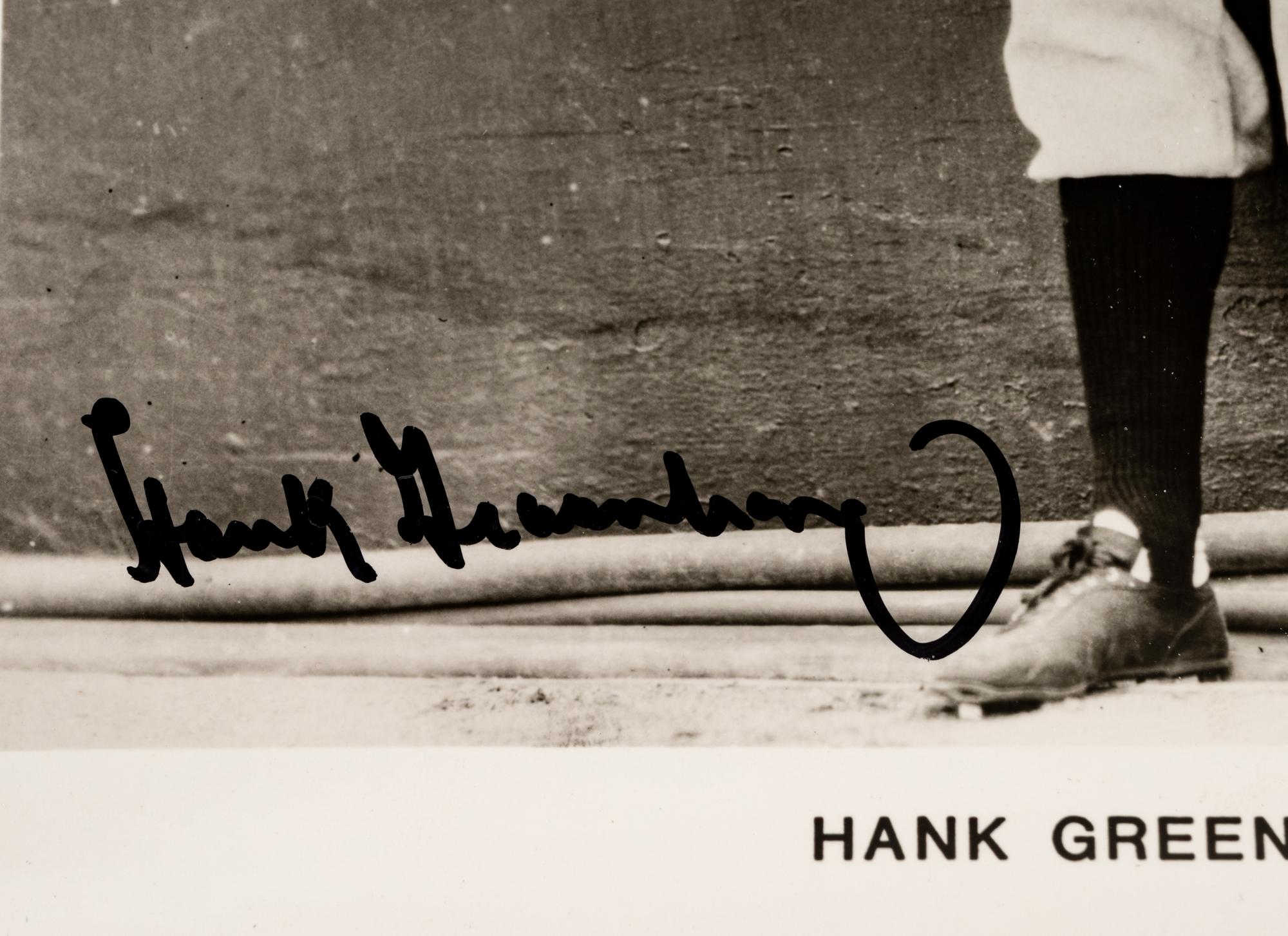 A Hank Greenberg Signed Autograph Photo (BAS Beckett Authentication Services Certified),