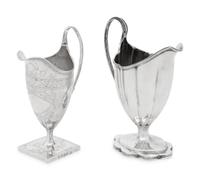Two George III Silver Creamers