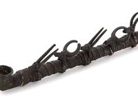 African Senufo Wooden Ceremonial Bobo Pipe