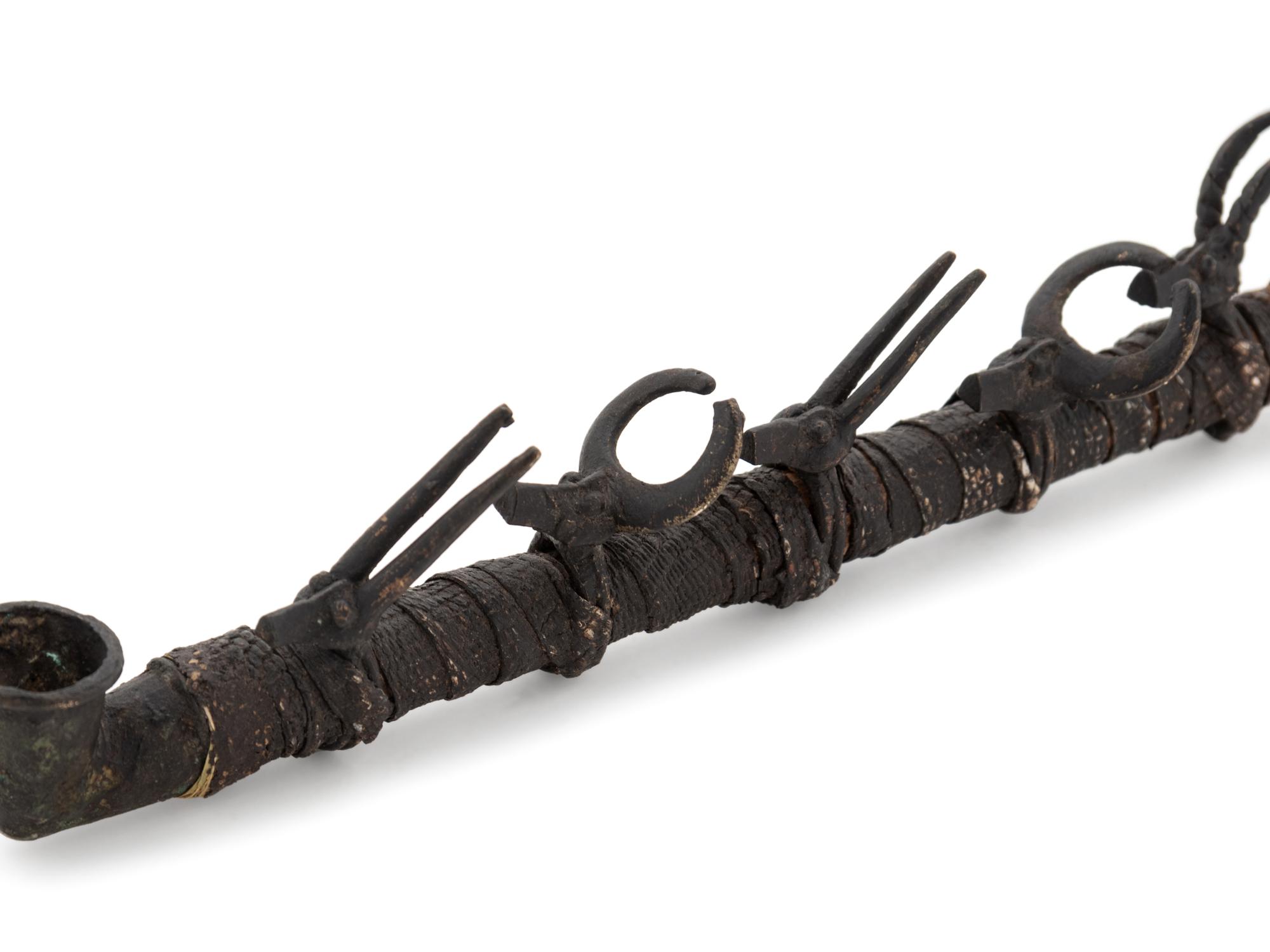 African Senufo Wooden Ceremonial Bobo Pipe