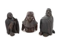 Three African Carved Wood Figures