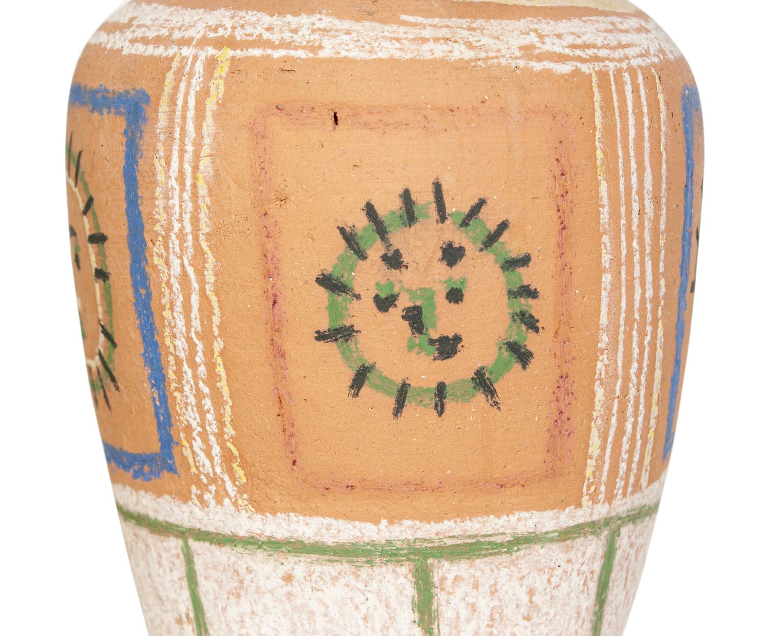 Vase au décor pastel (A.R. 190)