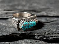 Sterling Silver and Nevada Blue Turquoise Ring
