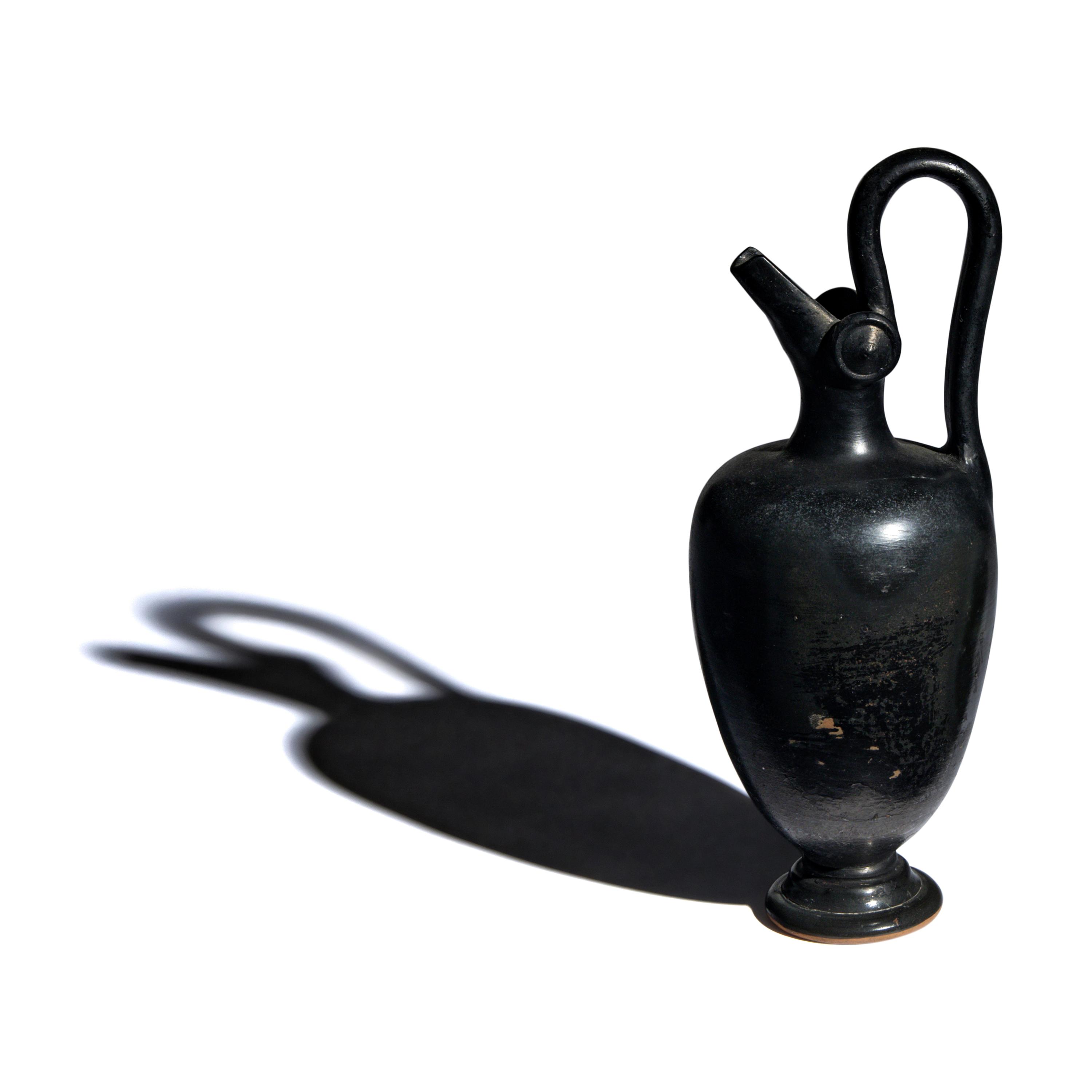 An Attic Black-Glazed Oinochoe