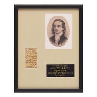 [Declaration of Independence] Williams, William. Clipped Signature