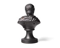 A Miniature Wedgwood and Bentley Black Basalt Bust of Pindar