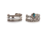 Ingot and Bisbee Turquoise Cuff Bracelet, PLUS