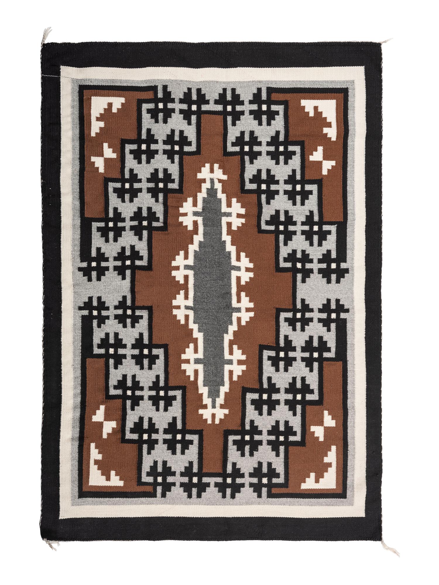 Navajo Two Grey Hills Weaving / Rug