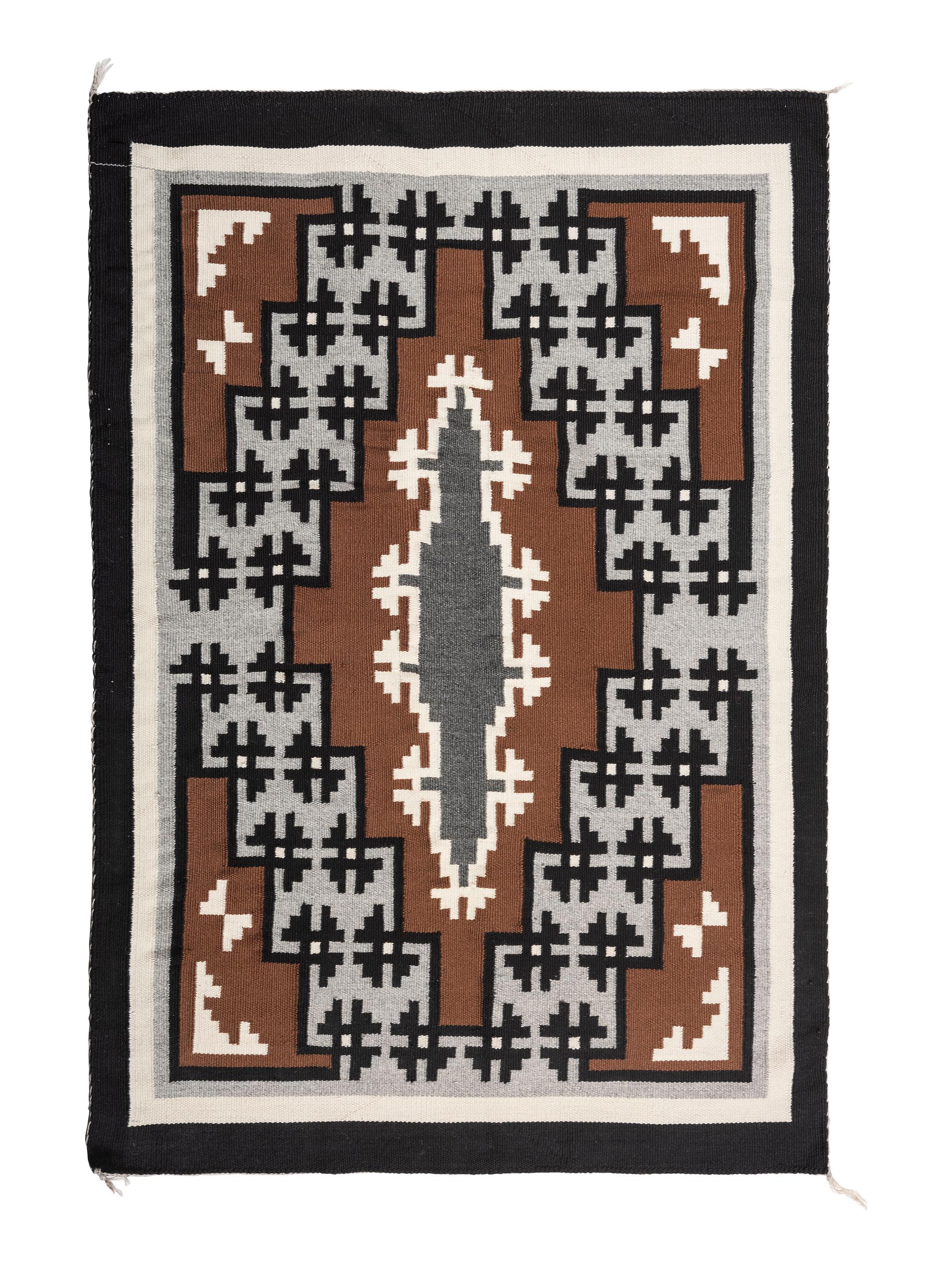 Navajo Two Grey Hills Weaving / Rug