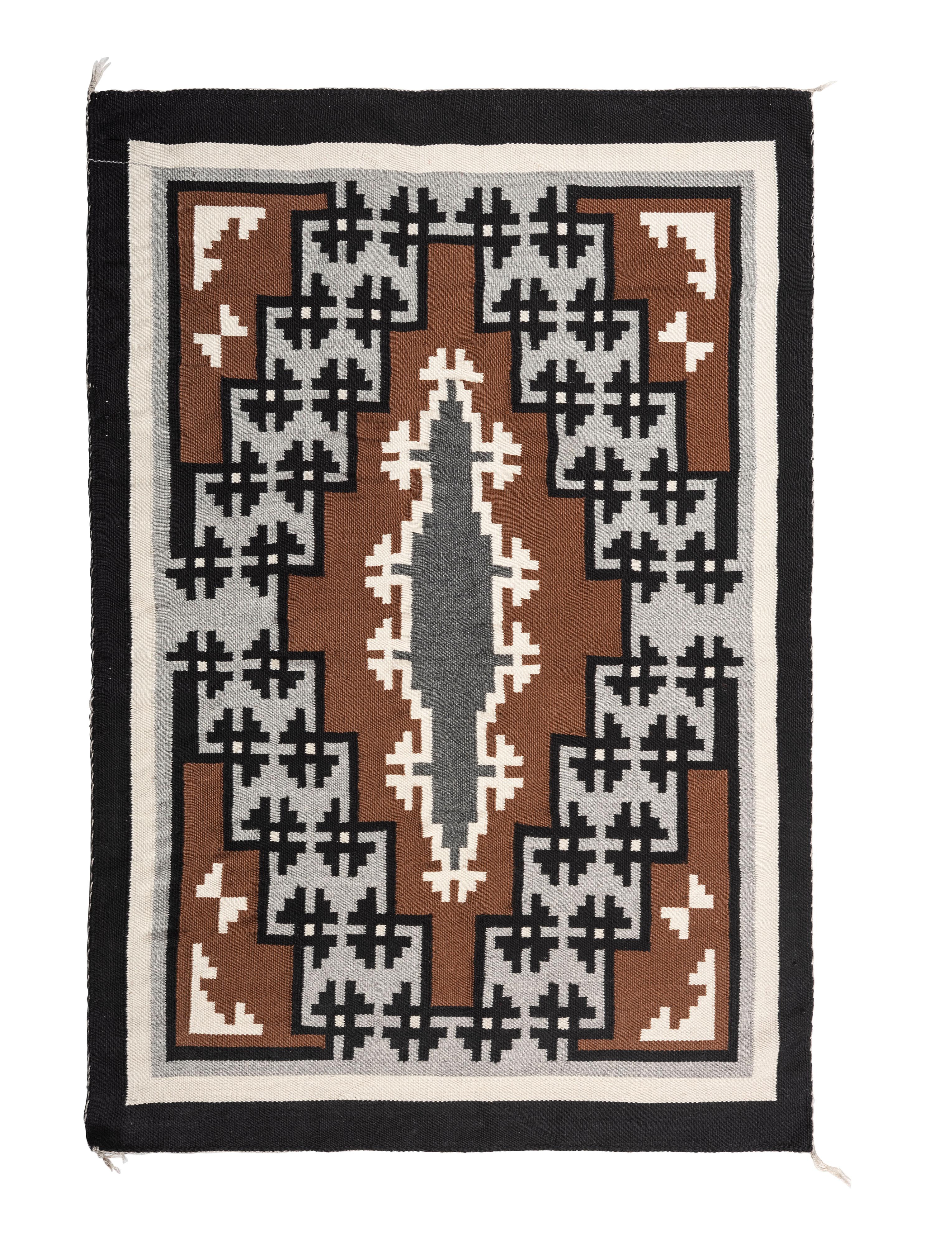 Navajo Two Grey Hills Weaving / Rug
