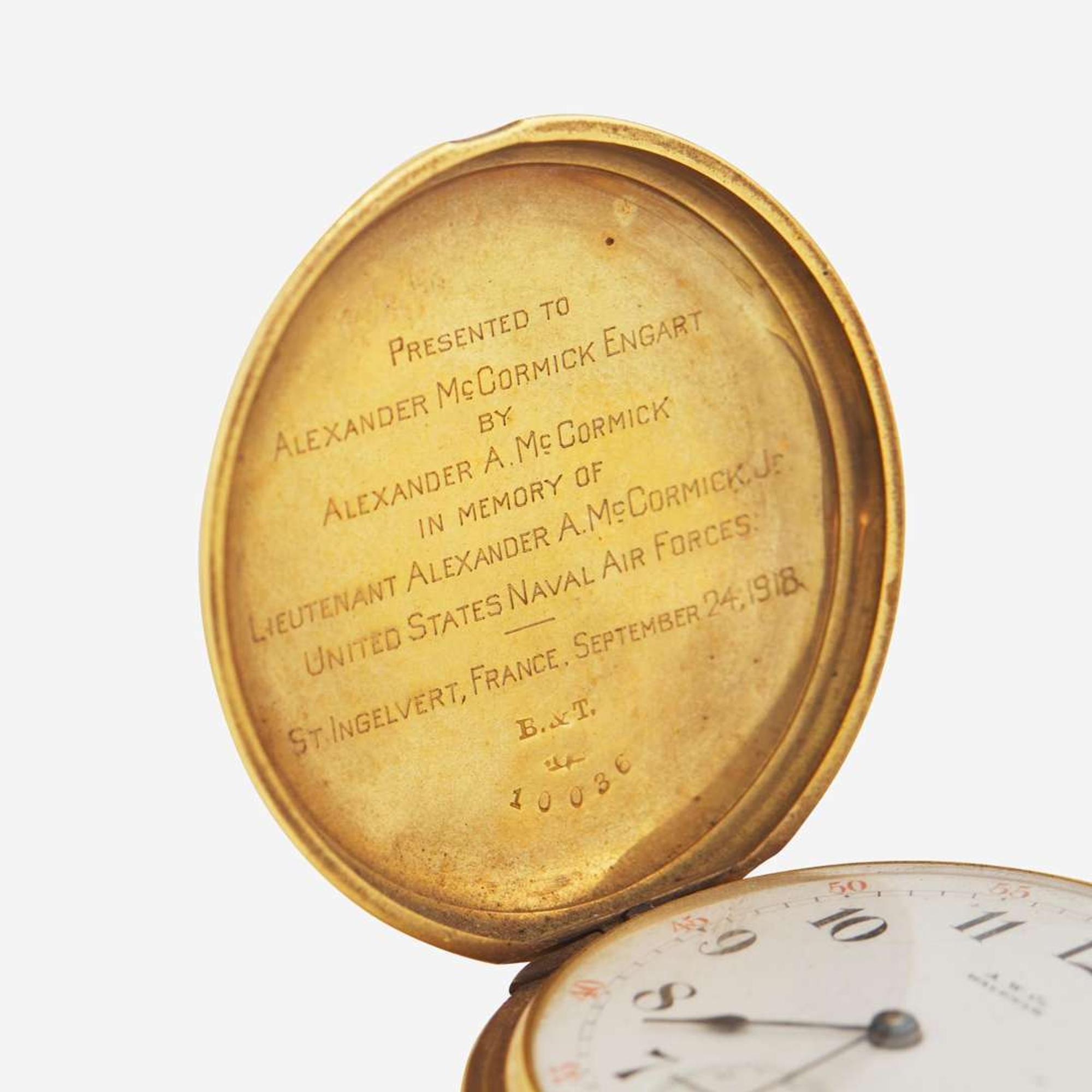 An 18K Yellow Gold A.W. Co. Waltham Pocket Watch c.1880