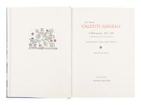 [VALENTI ANGELO]. LINDEN, James, editor. Con Amore Valenti Angelo: A Bibliography 1971-1982. San Francisco: Linden Editions, 1992.