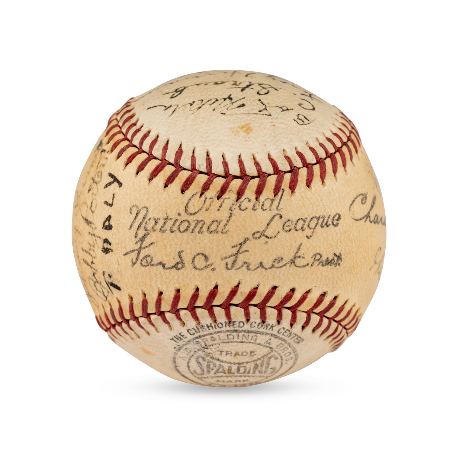 A 1936 Toronto Maple Leafs Team Signed Autograph Baseball
