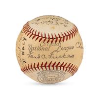 A 1936 Toronto Maple Leafs Team Signed Autograph Baseball