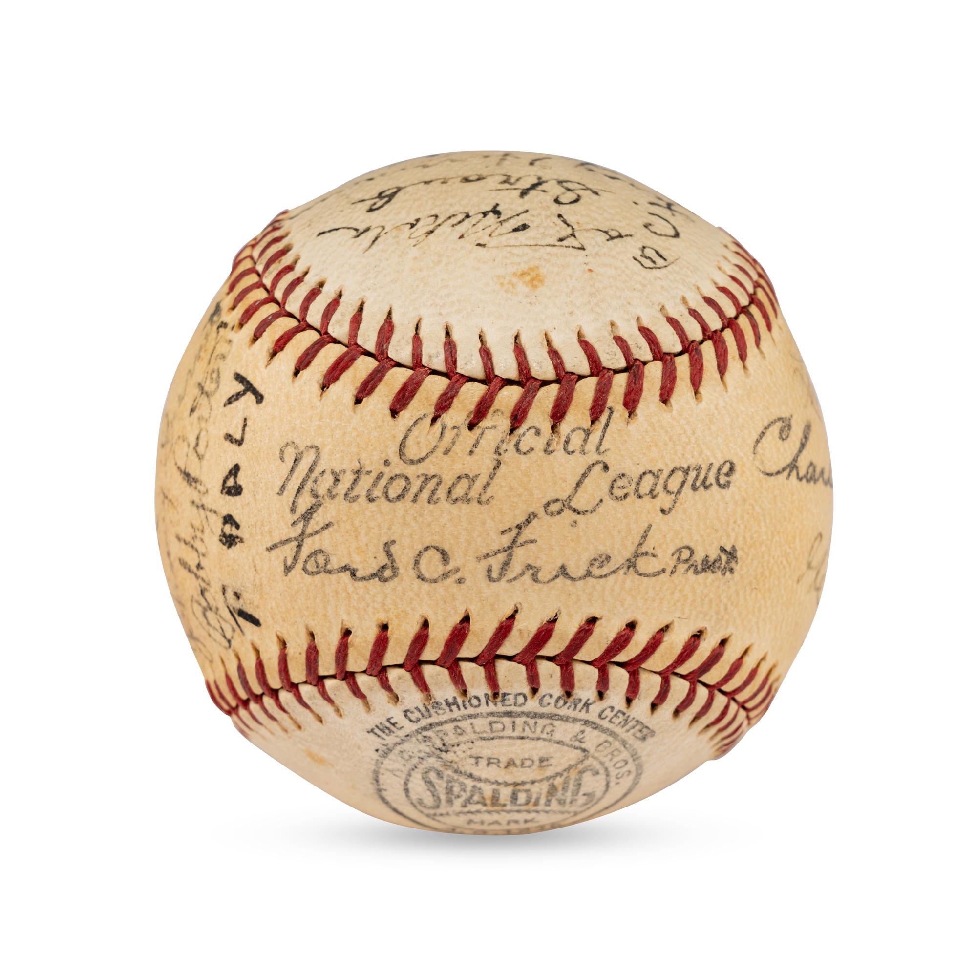A 1936 Toronto Maple Leafs Team Signed Autograph Baseball