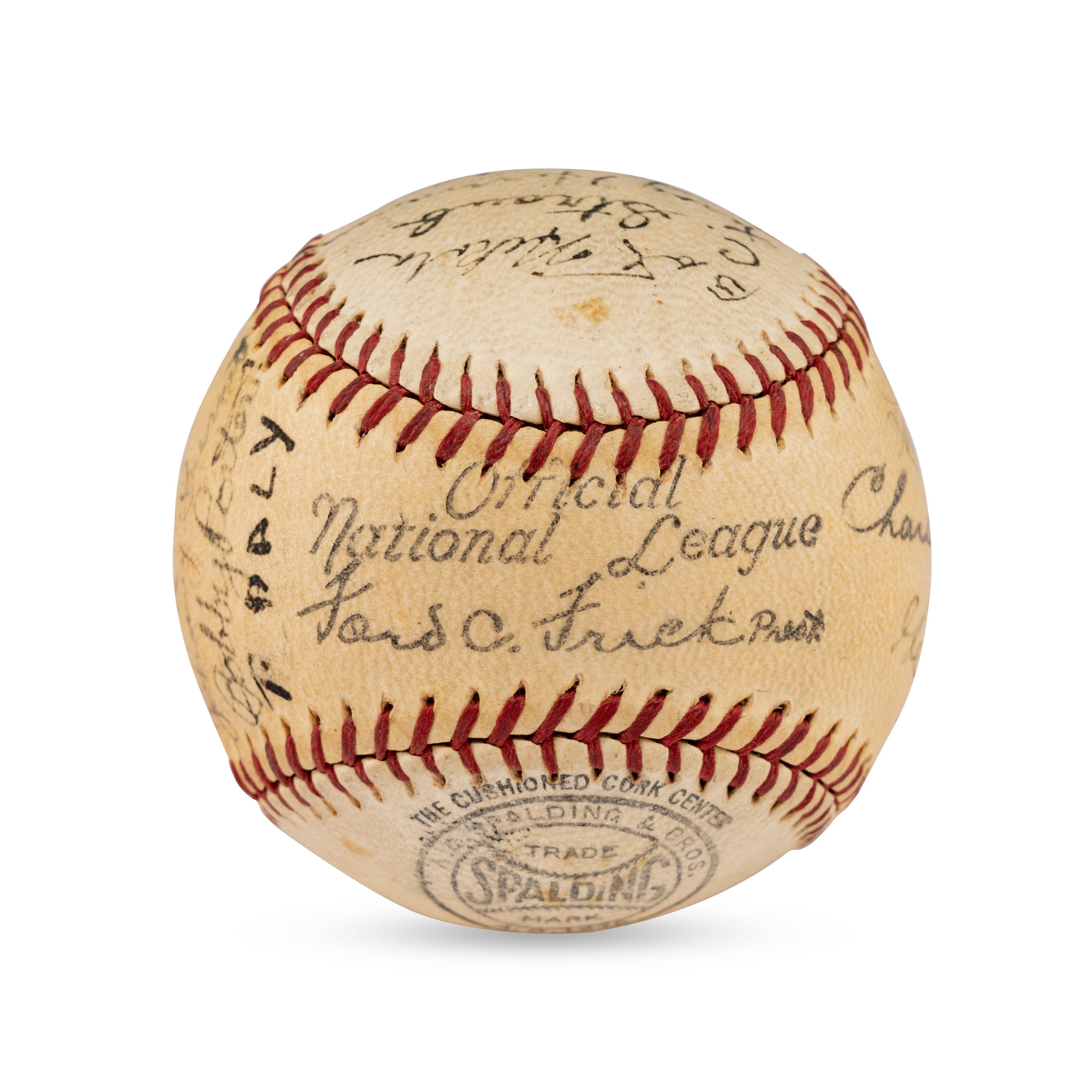 A 1936 Toronto Maple Leafs Team Signed Autograph Baseball