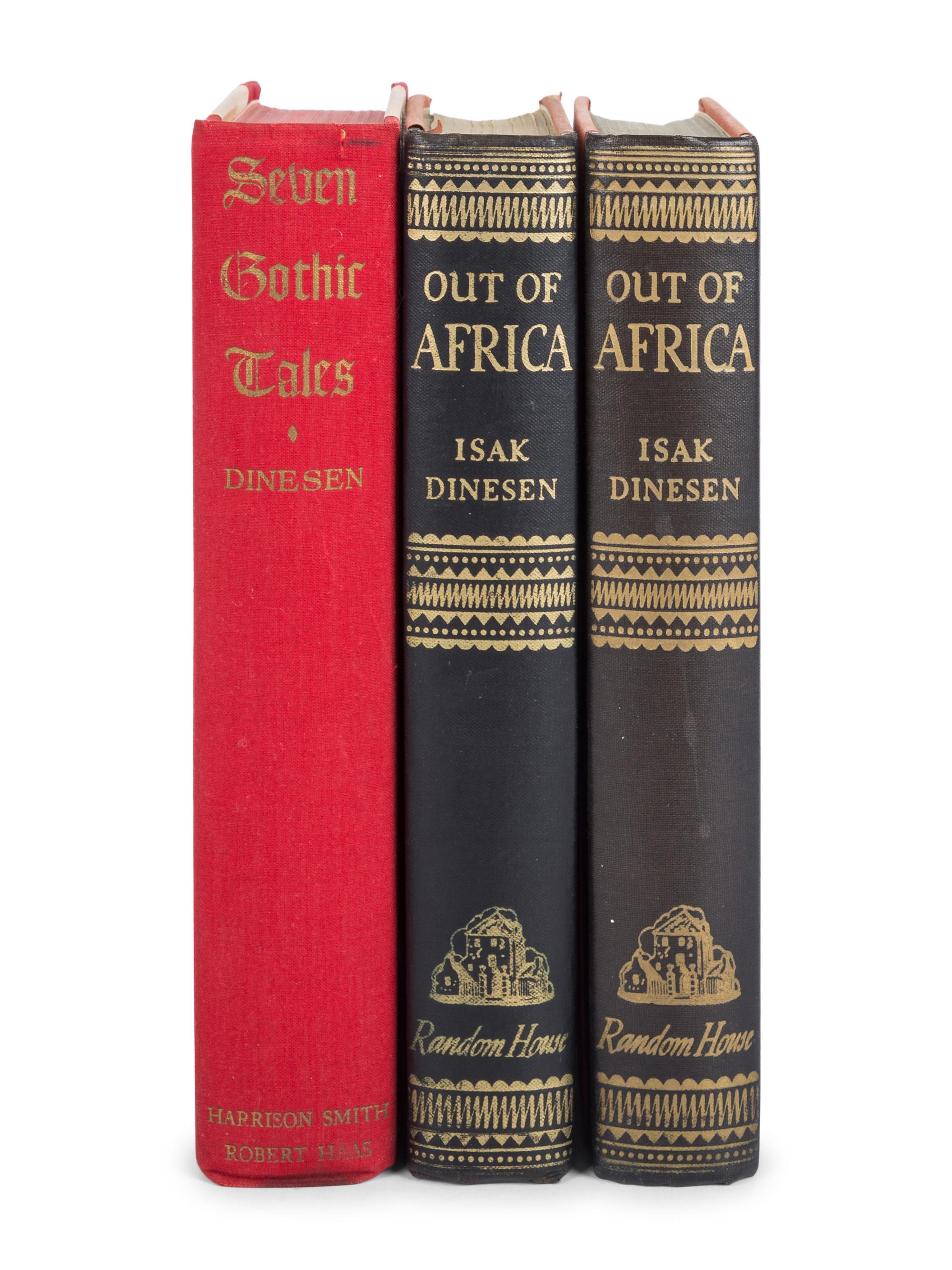 DINESEN, Isak (1885-1962). A group of 3 works, comprising: