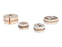 Anishinaabe Quilled Birchbark Boxes