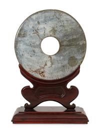 A Chinese Archaistic Jade Bi Disc