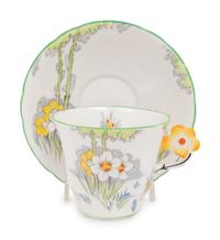 A Collection of Porcelain Cups and Saucers