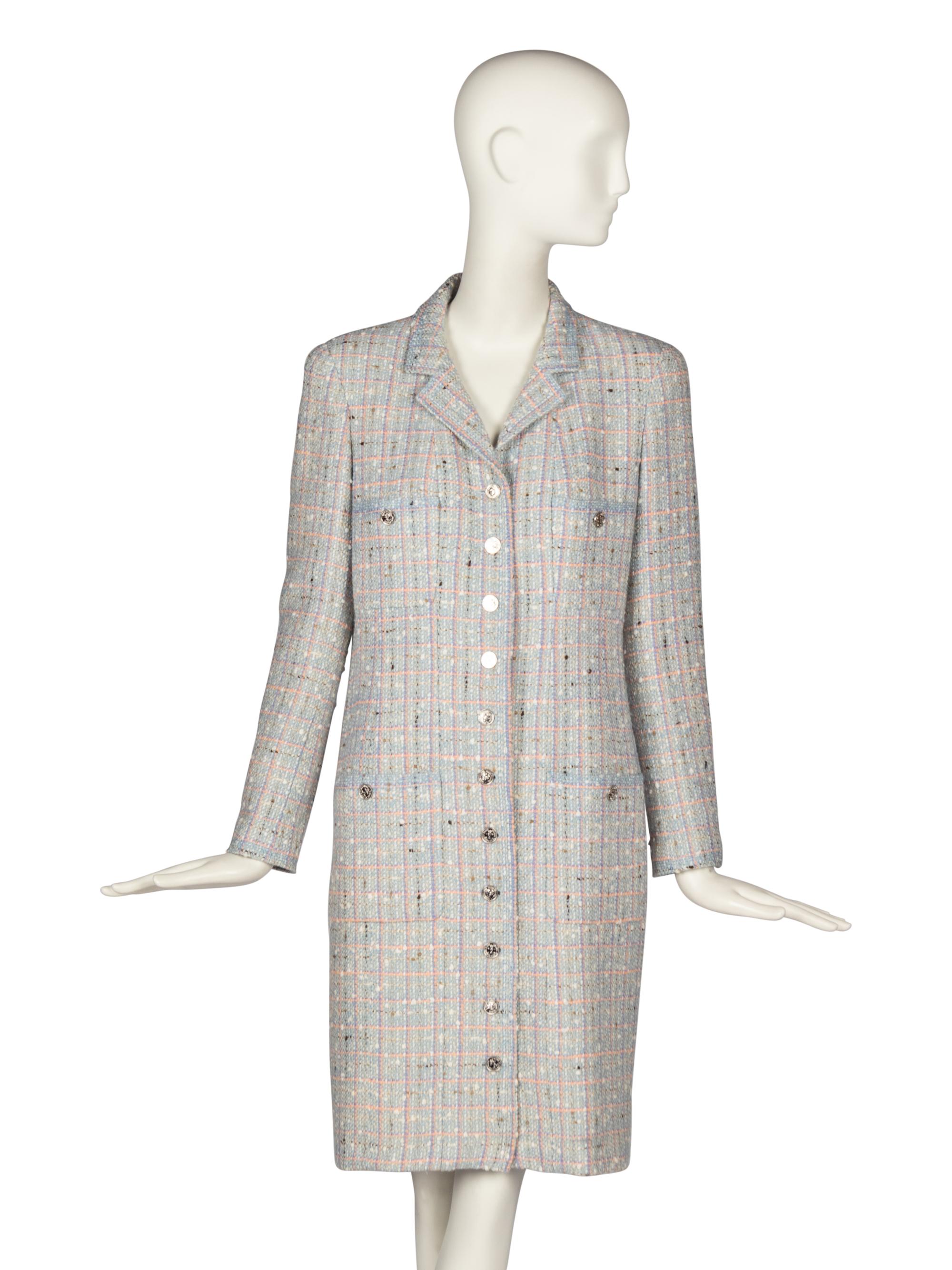 Chanel Pastel Tweed Coat