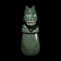 A Costa Rican Jade Axe-God Pendant