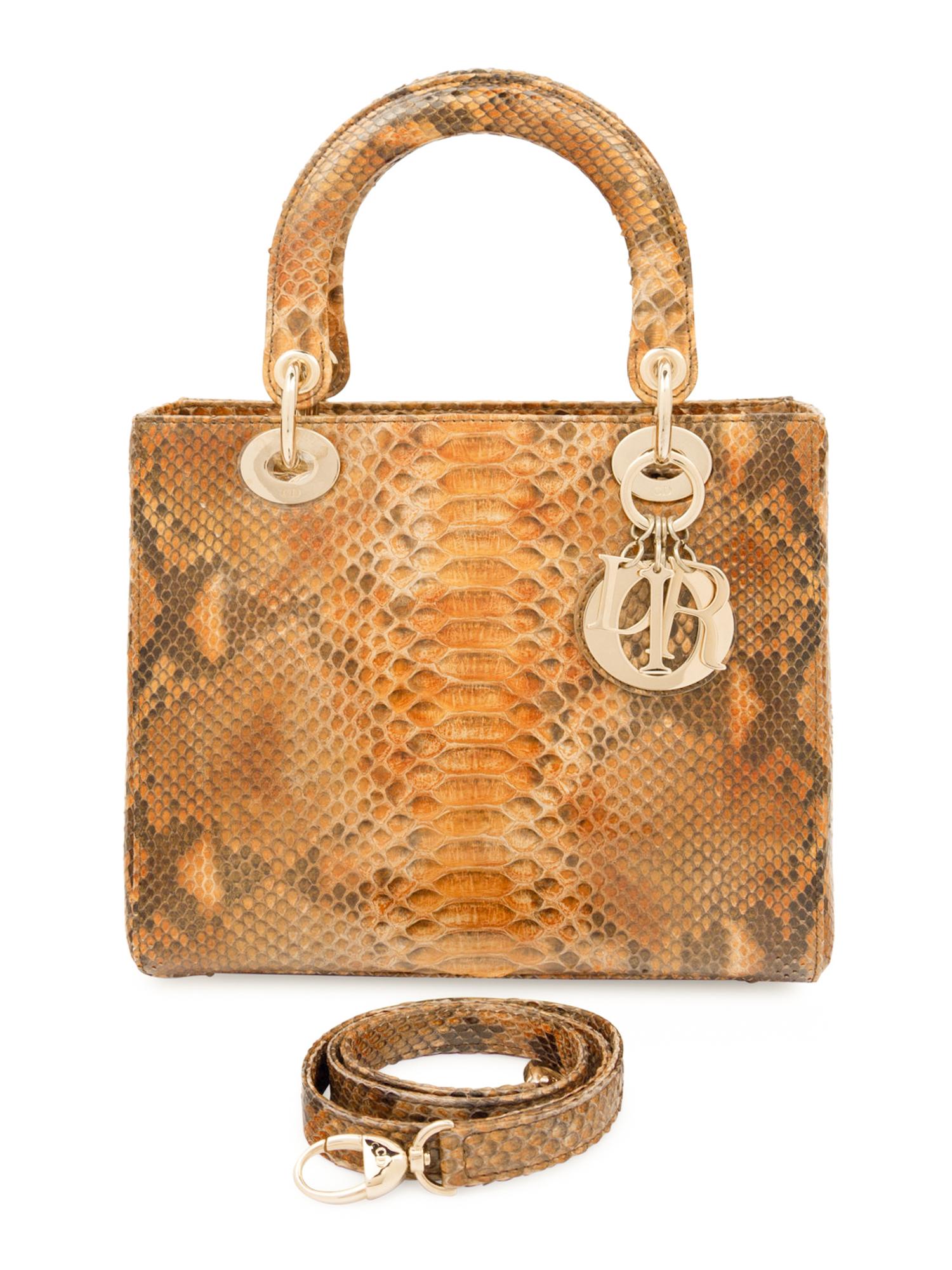 Christian Dior Multicolored Python Small Lady Dior Bag, 2010