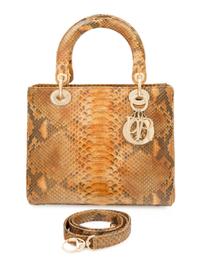 Christian Dior Multicolored Python Small Lady Dior Bag, 2010